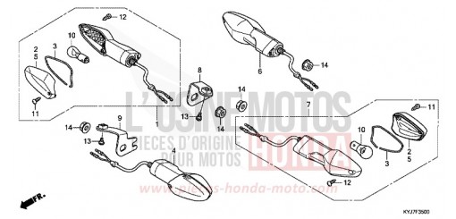 CLIGNOTANT CBR250RAD de 2013